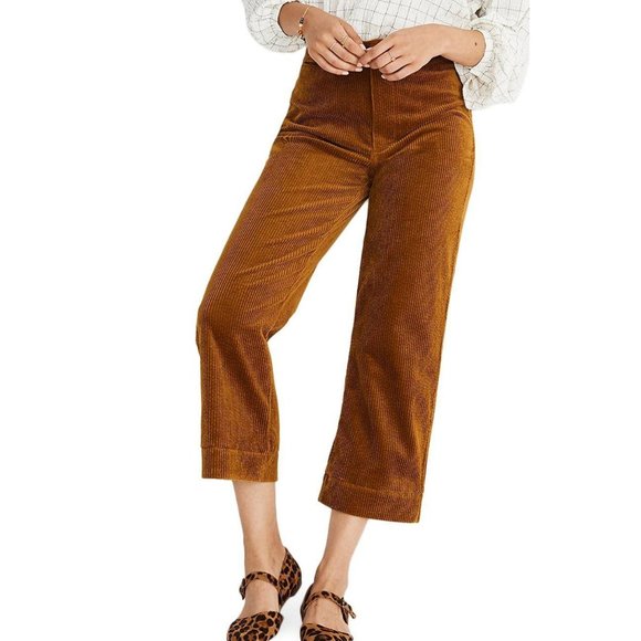 Madewell Pants - Madewell Slim Emmett Wide Leg Crop Pants Sz 31
